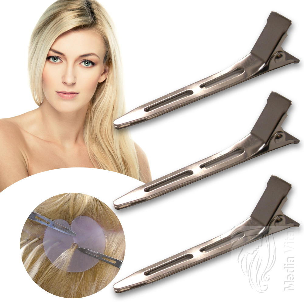 10 Haarklammern Haarclips Abteilklammern für Haarverlängerung