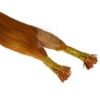 Bunte Echthaar Strähnen 0,5 g 45cm Haarverlängerung RB Orange