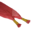 Bunte Echthaar Strähnen 0,5 g 45cm Haarverlängerung RB Pink