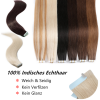 Tape On Extensions Remy Echthaar 45cm Tresse 2g Rotbraun #33