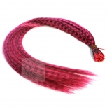 Feder Strähnen Feather Extensions Verlängerung I-Tip 0,4g 46cm Pink